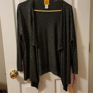 Sparkly cardigan/cape, medium..NWT! From Ruby Rd.
